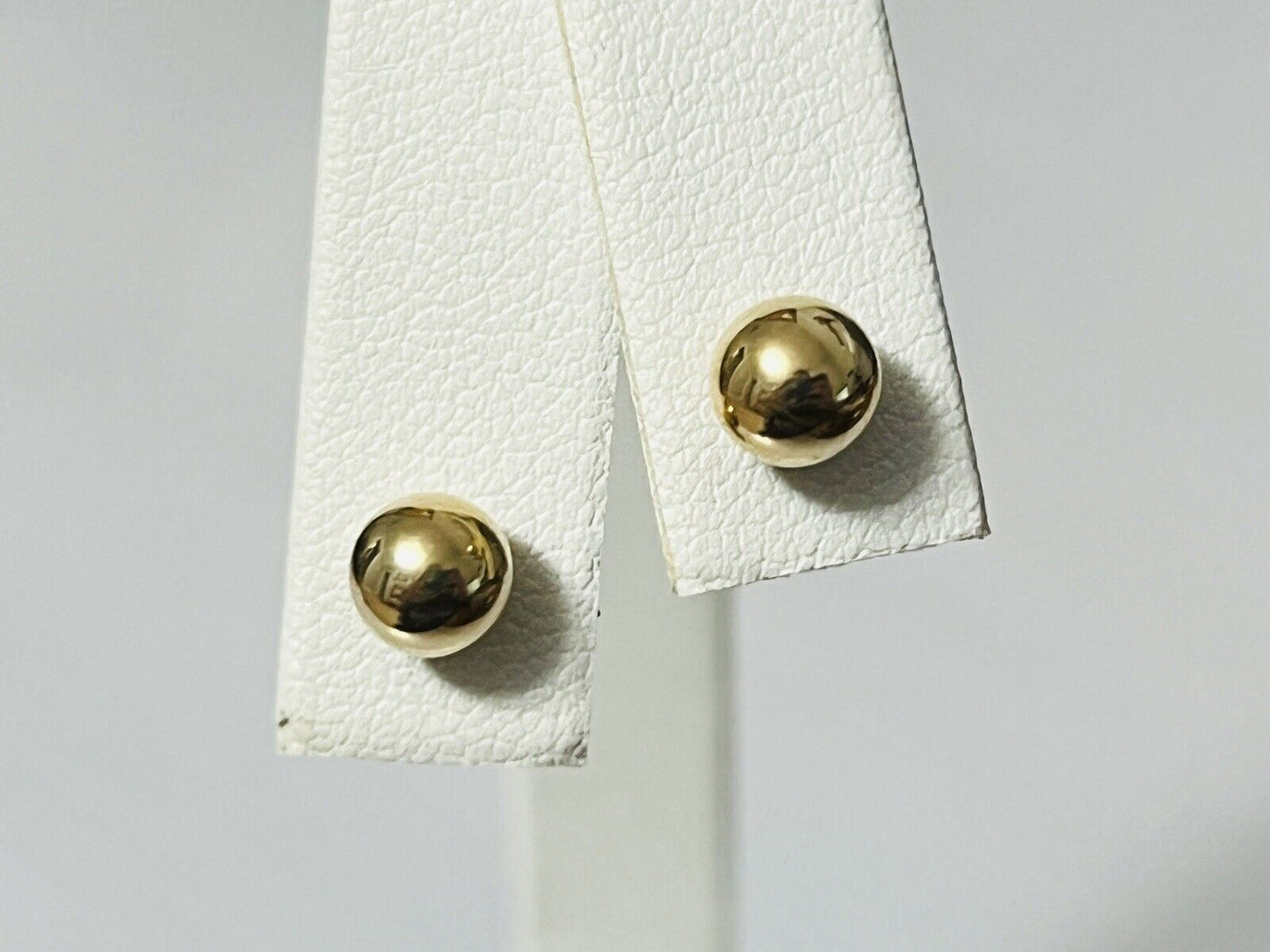 14k Yellow Gold 6mm Ball Stud Earrings