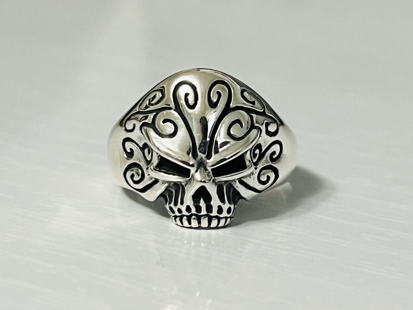 Sterling Silver Men's Skull Ring