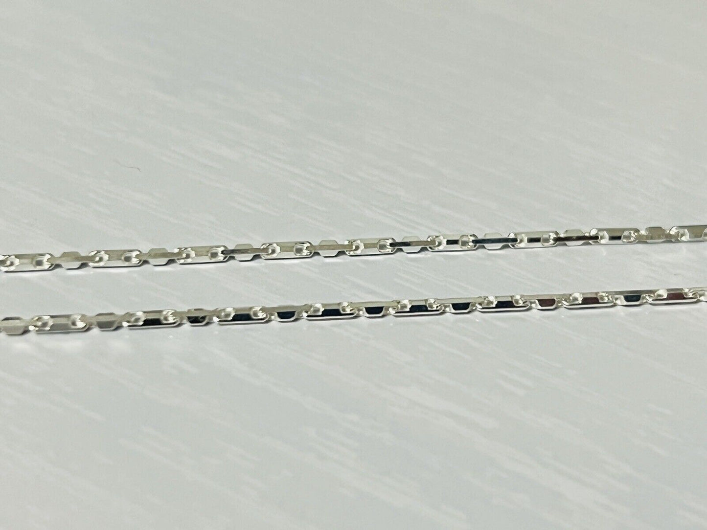 Sterling Silver 1mm Heshe Link Chain Necklace