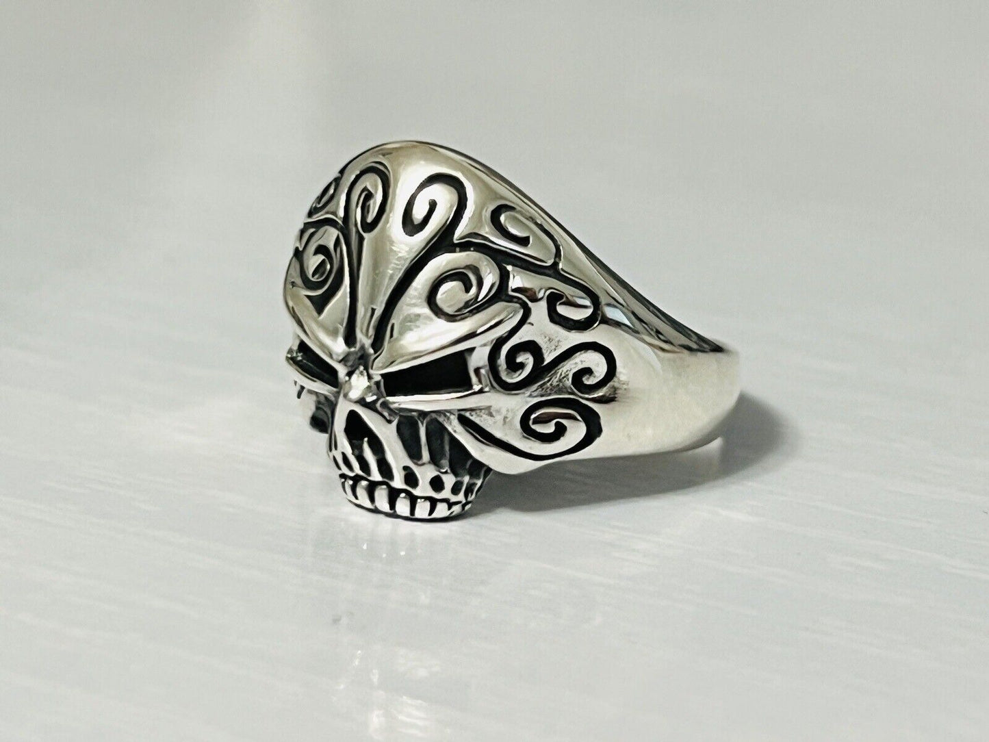 Sterling Silver Men's Skull Ring