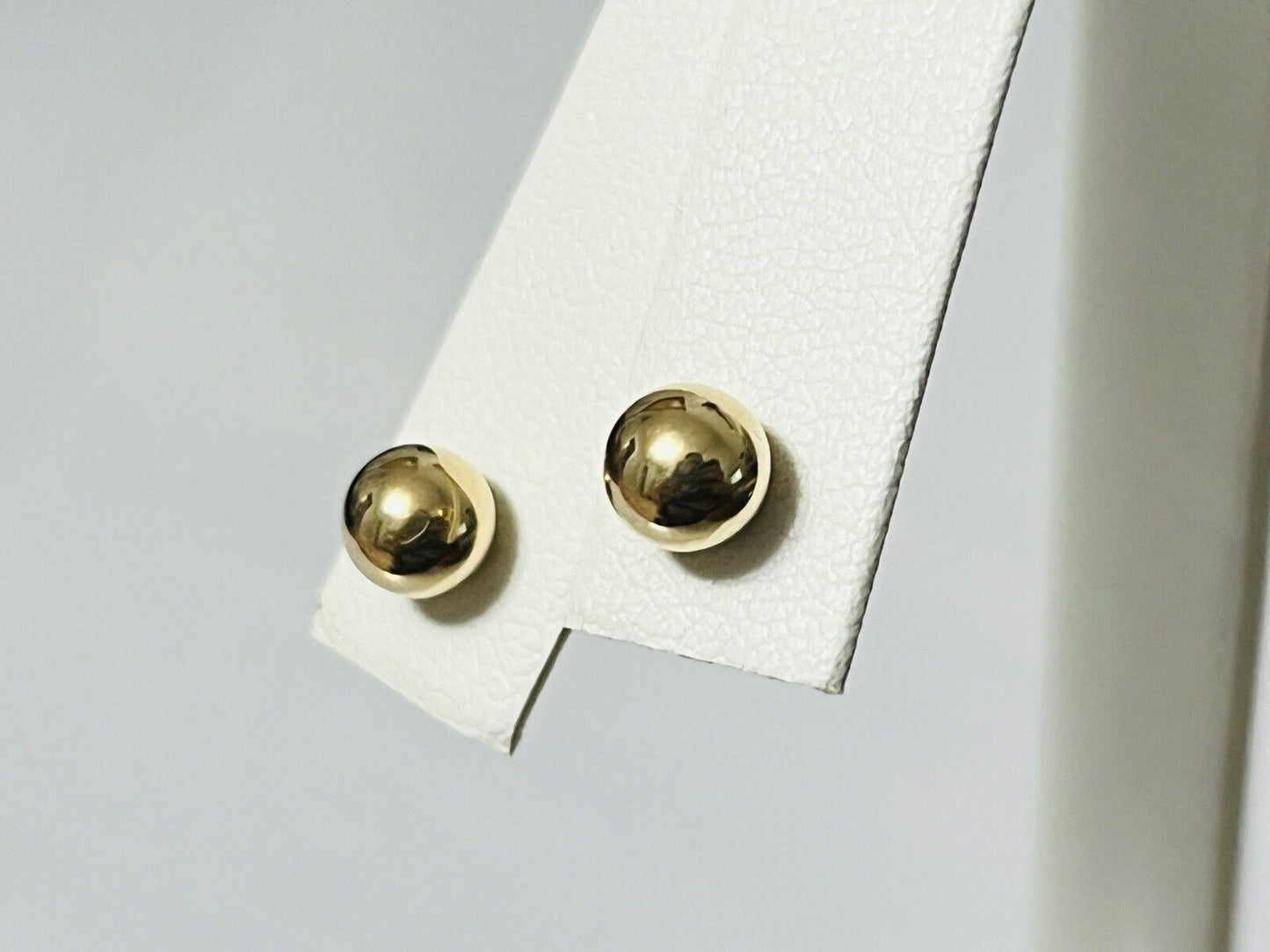 14k Yellow Gold 6mm Ball Stud Earrings