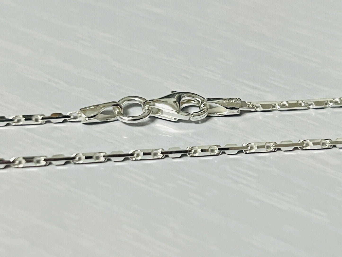 Sterling Silver 1mm Heshe Link Chain Necklace