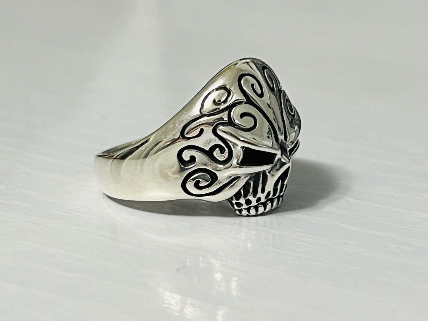 Sterling Silver Men's Skull Ring