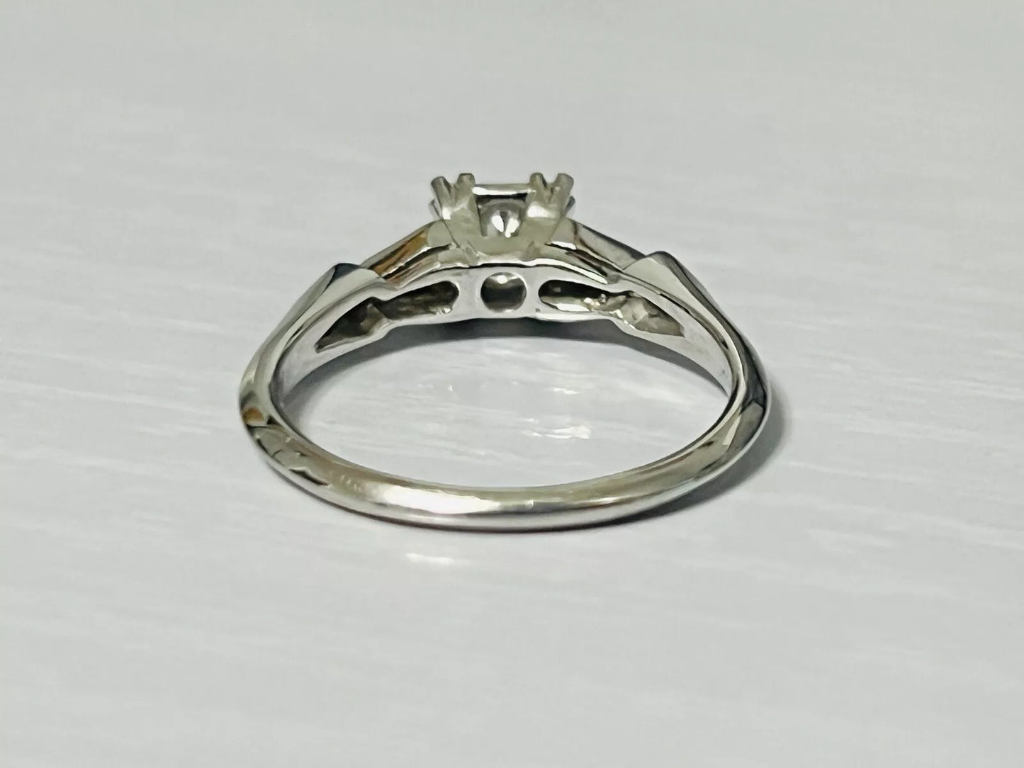 Vintage Platinum Old European Cut Diamond Engagement Ring