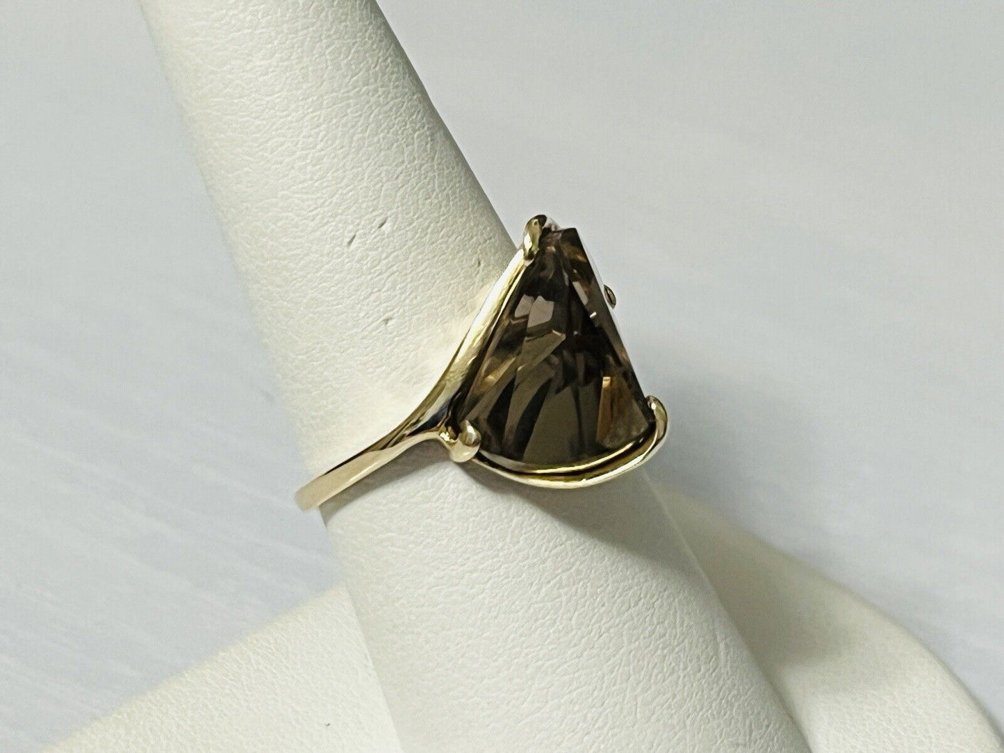 10k Yellow Gold Smoky Quartz Cocktail Ring